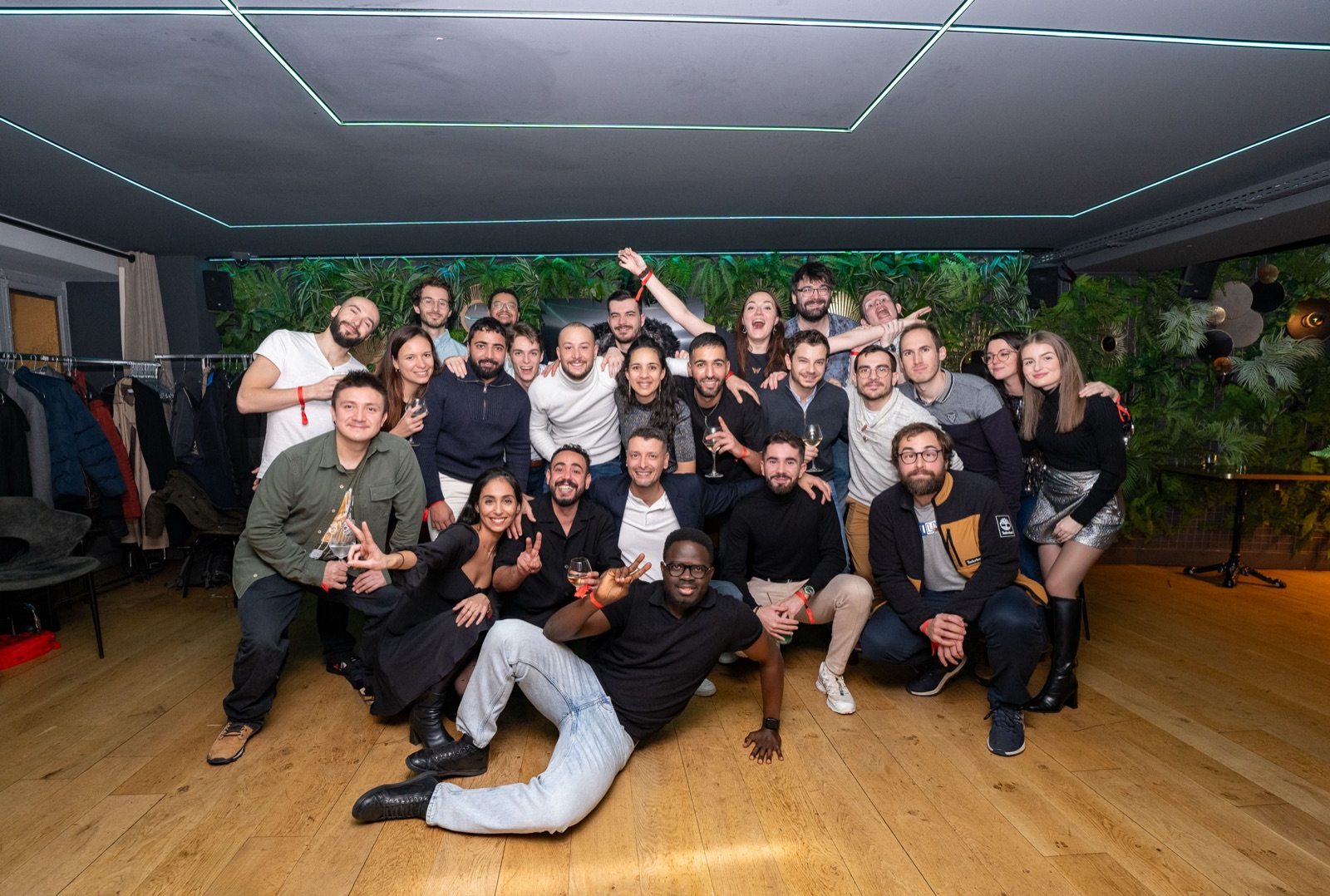 L'équipe Nakama au complet, soirée d'équipe